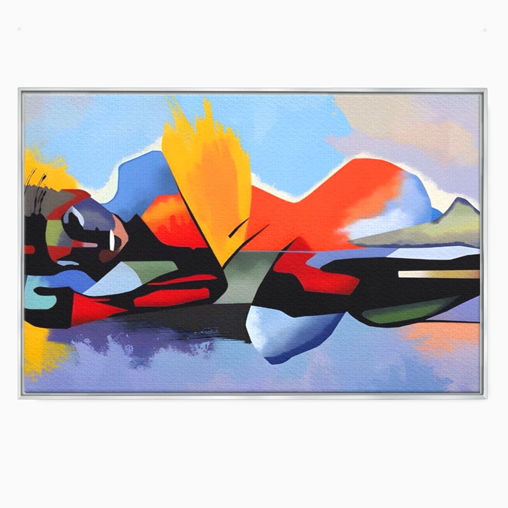 Leinwandbilder Premium LuxCanva® A1584, Somn Lin , Zimmer, Dekorativ, Abstrakt, Gesicht, Wohnen, Lebendige Farben