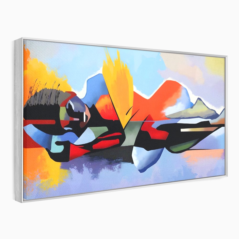 Leinwandbilder Premium LuxCanva® A1584, Somn Lin , Zimmer, Dekorativ, Abstrakt, Gesicht, Wohnen, Lebendige Farben