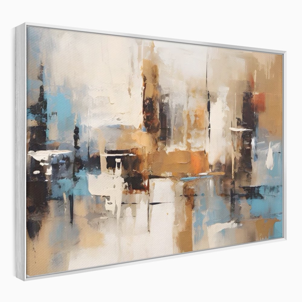 Tablou Canvas Premium LuxCanva® A1585, Splendoare Aurie ,  Room, Decorativ, Abstract, Culori, Pensulat, Living, Culori Vibrante