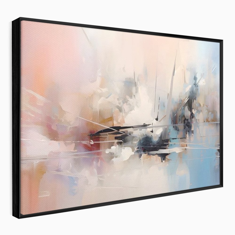 Tablou Canvas Premium LuxCanva® A1586, Linie Emotionala ,  Room, Decorativ, Abstract, Pastel, Orizontal, Living, Culori Vibrante