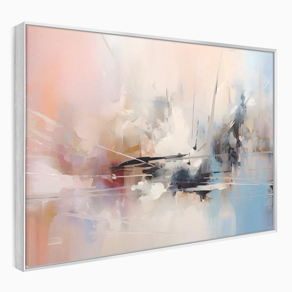 Tablou Canvas Premium LuxCanva® A1586, Linie Emotionala ,  Room, Decorativ, Abstract, Pastel, Orizontal, Living, Culori Vibrante