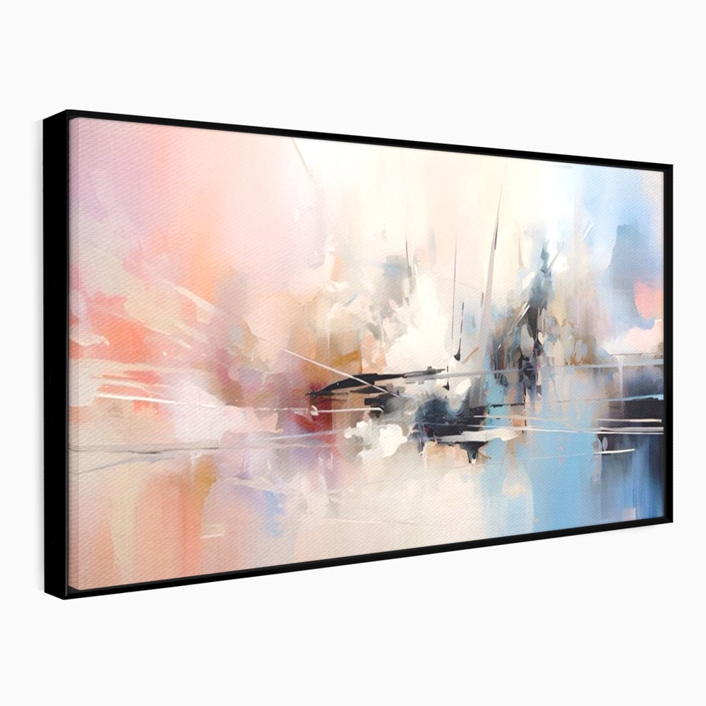 Tablou Canvas Premium LuxCanva® A1586, Linie Emotionala ,  Room, Decorativ, Abstract, Pastel, Orizontal, Living, Culori Vibrante