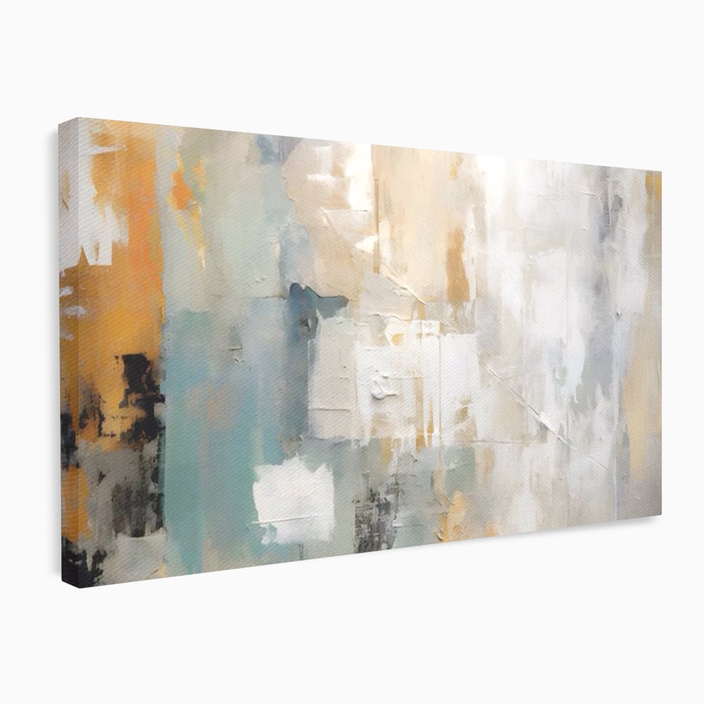 Tablou Canvas Premium LuxCanva® A1588, Color White , Room, Orizontal, Decorativ, Abstract, Living, Culori Vibrante