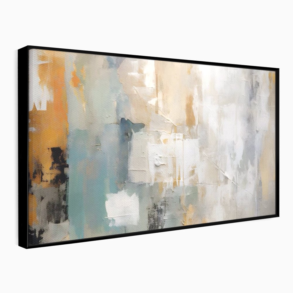 Tablou Canvas Premium LuxCanva® A1588, Color White , Room, Orizontal, Decorativ, Abstract, Living, Culori Vibrante