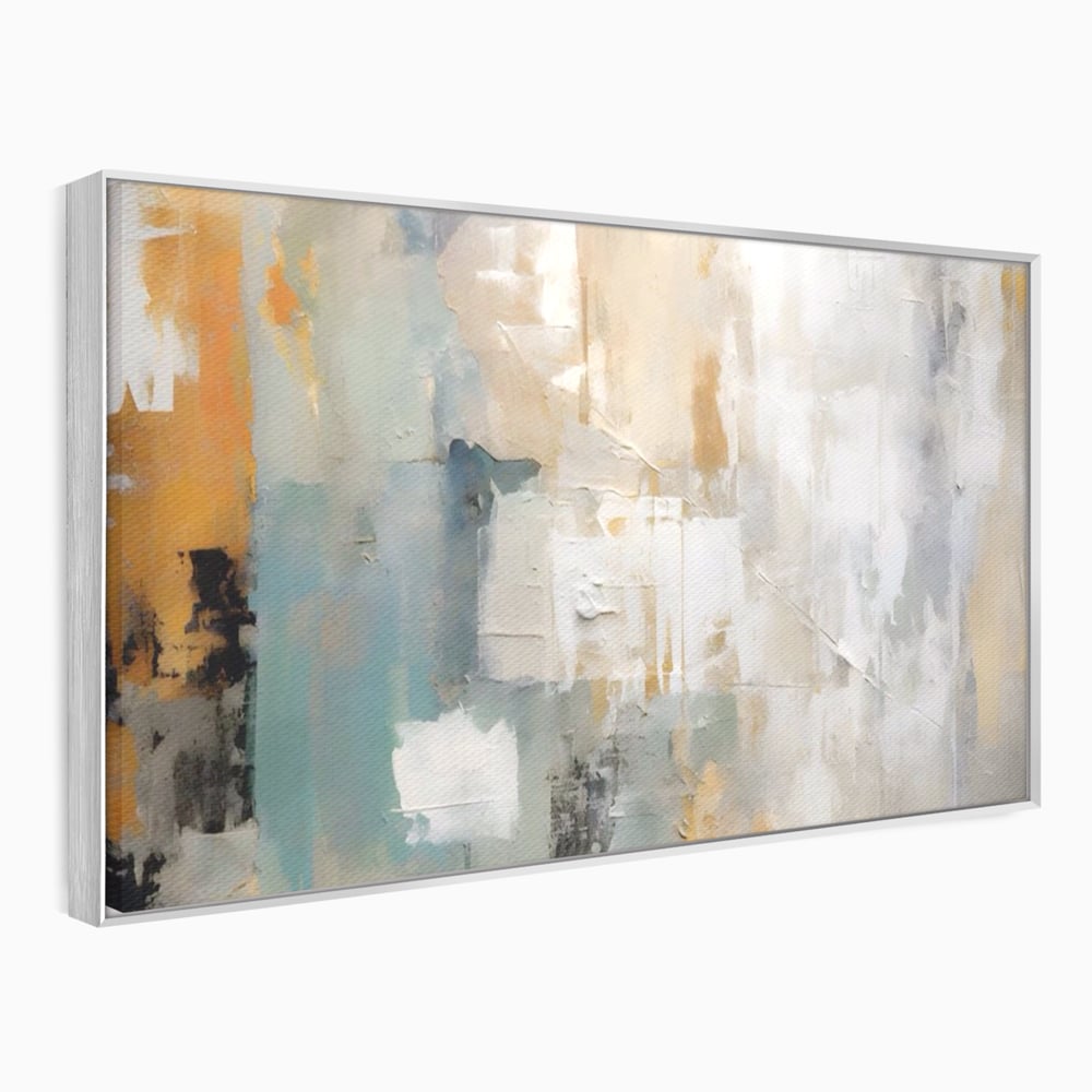 Tablou Canvas Premium LuxCanva® A1588, Color White , Room, Orizontal, Decorativ, Abstract, Living, Culori Vibrante
