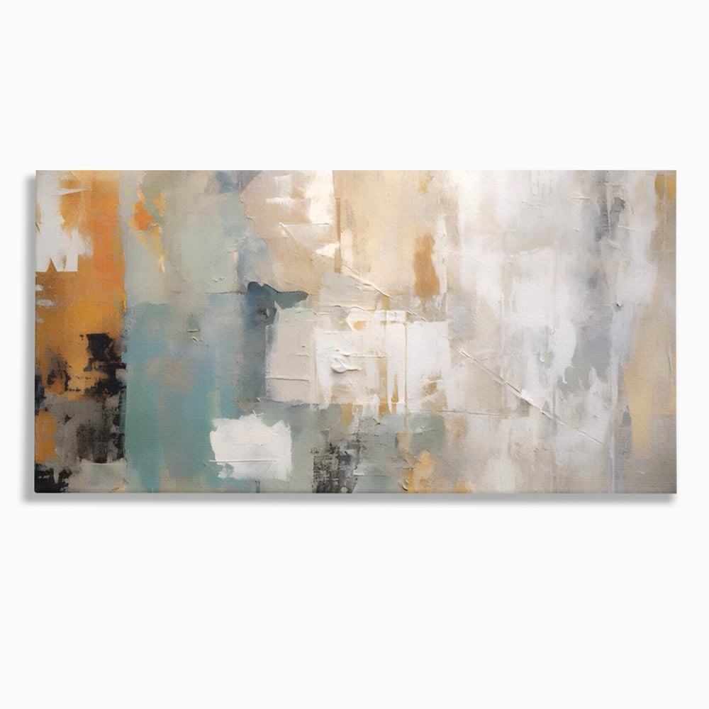 Tablou Canvas Premium LuxCanva® A1588, Color White , Room, Orizontal, Decorativ, Abstract, Living, Culori Vibrante