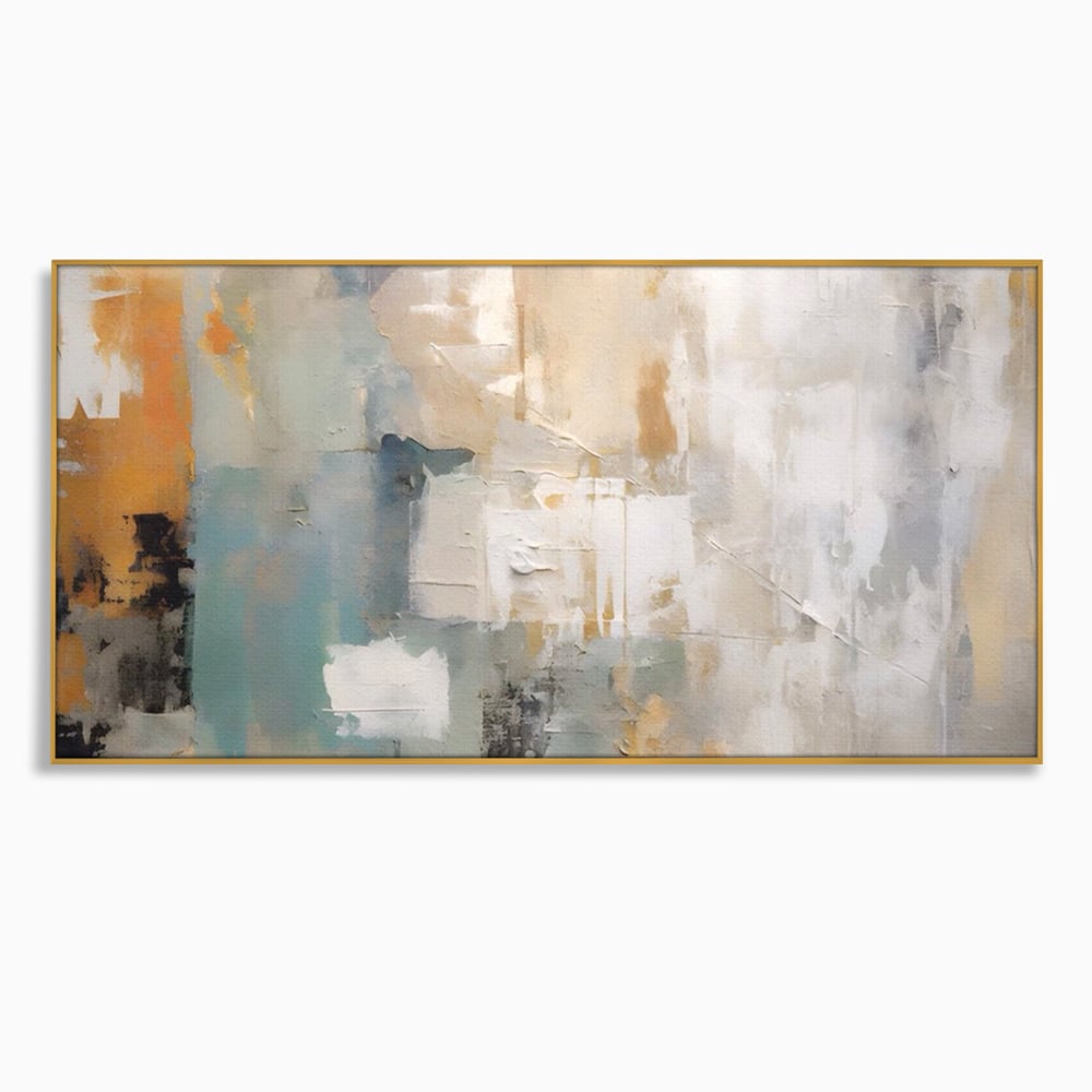 Tablou Canvas Premium LuxCanva® A1588, Color White , Room, Orizontal, Decorativ, Abstract, Living, Culori Vibrante