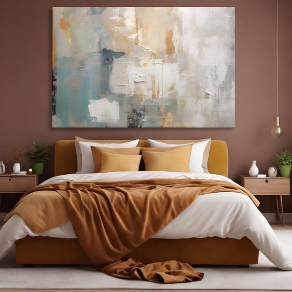 Tablou Canvas Premium LuxCanva® A1588, Color White , Room, Orizontal, Decorativ, Abstract, Living, Culori Vibrante