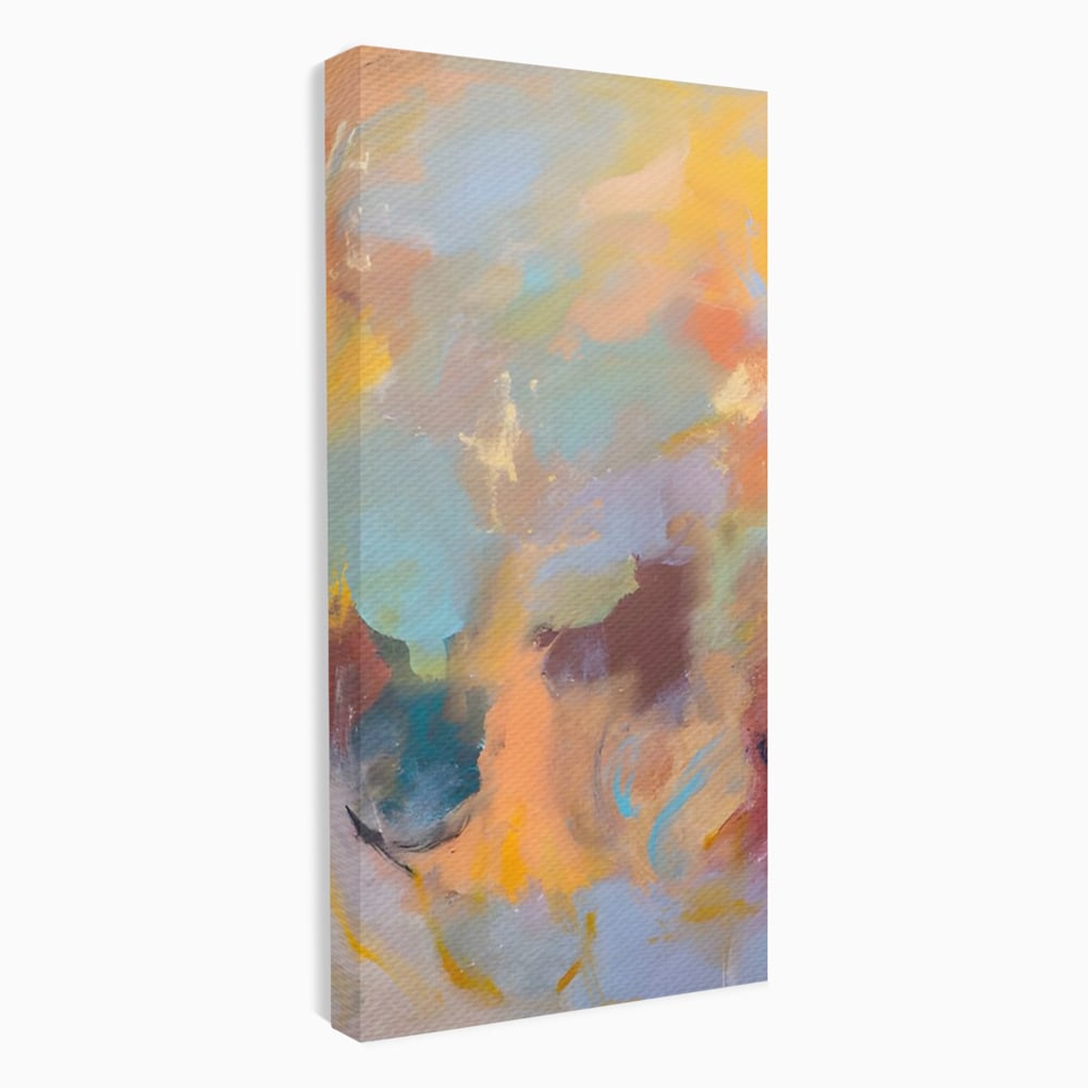 Tablou Canvas Premium LuxCanva® A1589, Pata Colorata , Dormitor, Infuzie De Culoare, Decorativ, Abstract, Living, Culori Vibrante