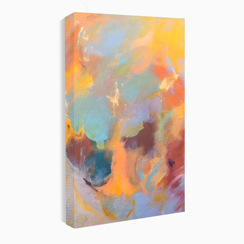 Tablou Canvas Premium LuxCanva® A1589, Pata Colorata , Dormitor, Infuzie De Culoare, Decorativ, Abstract, Living, Culori Vibrante