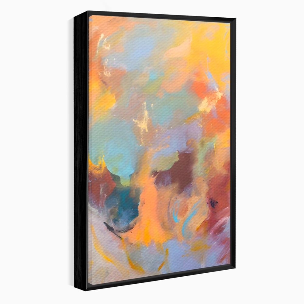 Tablou Canvas Premium LuxCanva® A1589, Pata Colorata , Dormitor, Infuzie De Culoare, Decorativ, Abstract, Living, Culori Vibrante