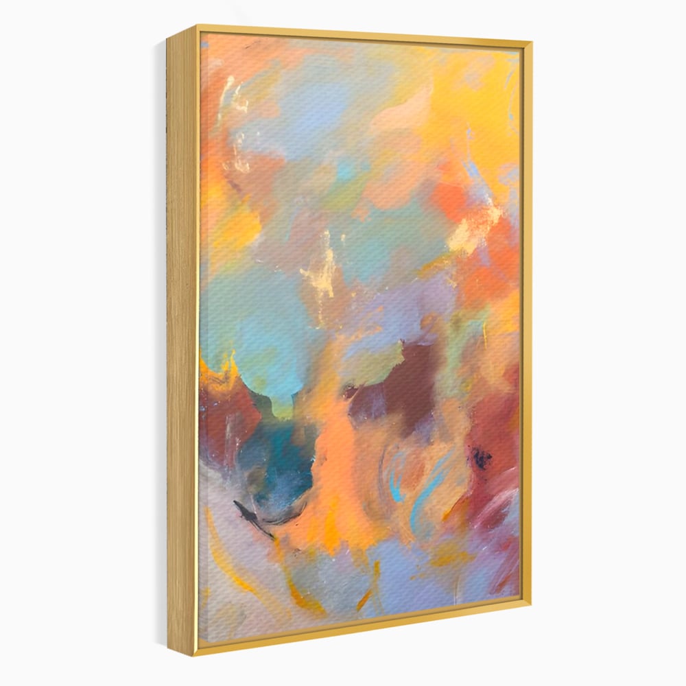 Tablou Canvas Premium LuxCanva® A1589, Pata Colorata , Dormitor, Infuzie De Culoare, Decorativ, Abstract, Living, Culori Vibrante