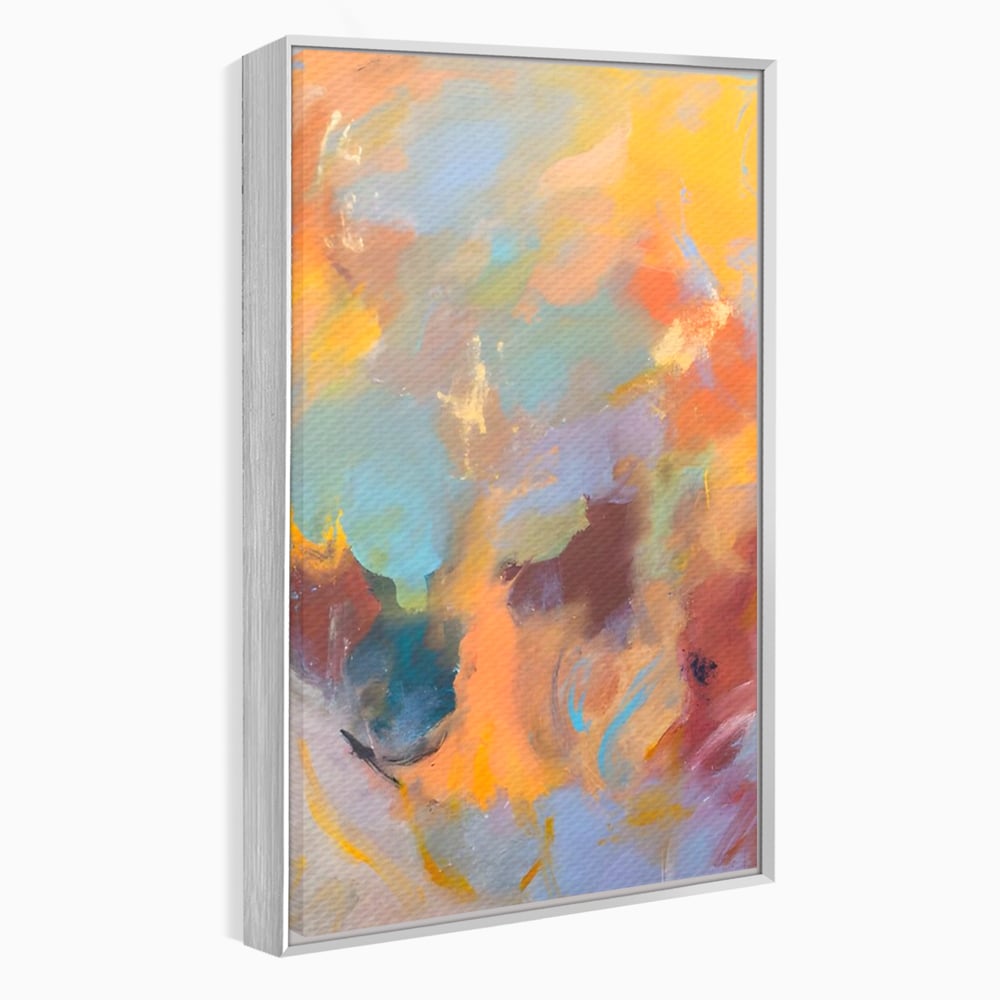 Tablou Canvas Premium LuxCanva® A1589, Pata Colorata , Dormitor, Infuzie De Culoare, Decorativ, Abstract, Living, Culori Vibrante