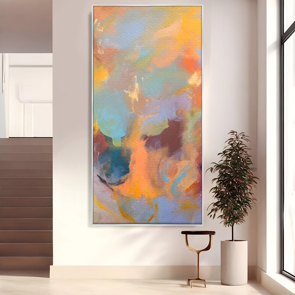 Tablou Canvas Premium LuxCanva® A1589, Pata Colorata , Dormitor, Infuzie De Culoare, Decorativ, Abstract, Living, Culori Vibrante