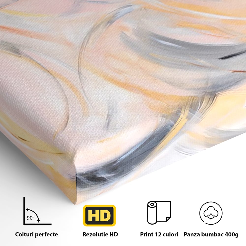 Tablou Canvas Premium LuxCanva® A1590, Exprimare Libera , Dormitor, Cercuri De Culoare, Decorativ, Abstract, Living, Culori Vibrante
