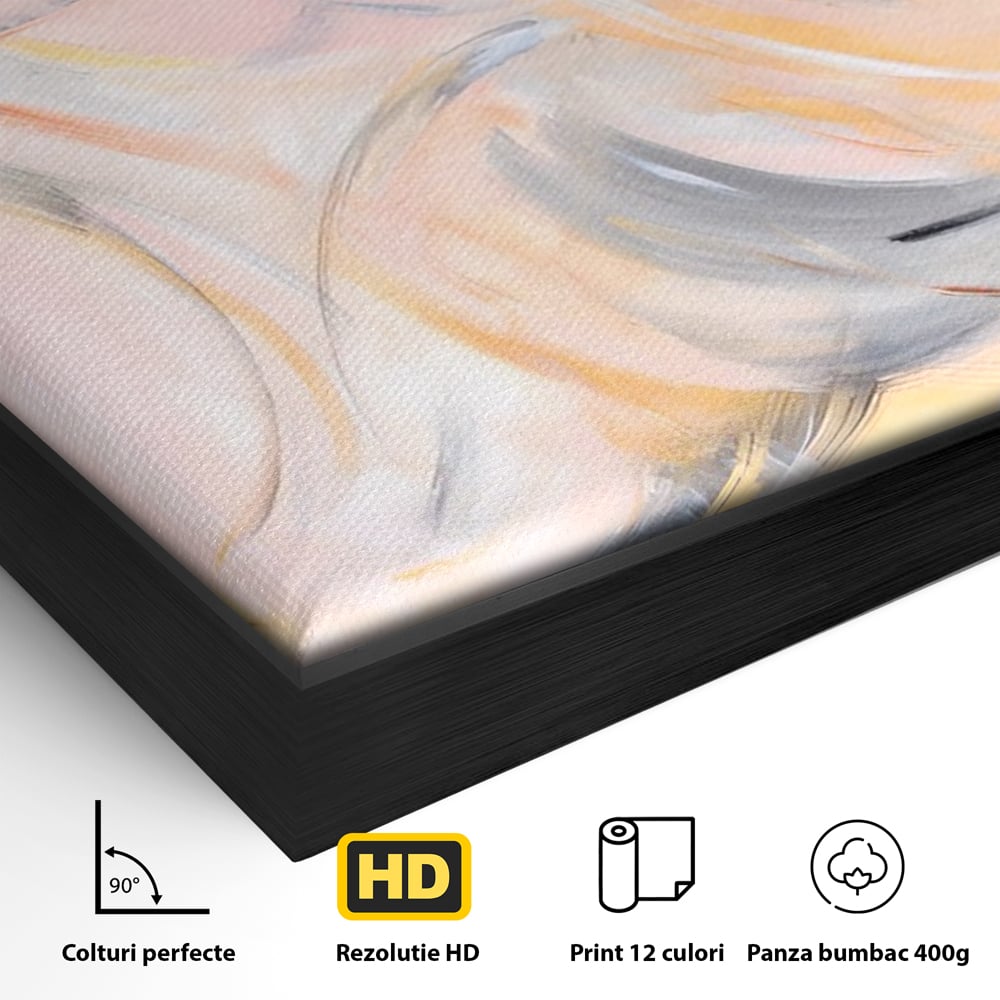 Tablou Canvas Premium LuxCanva® A1590, Exprimare Libera , Dormitor, Cercuri De Culoare, Decorativ, Abstract, Living, Culori Vibrante