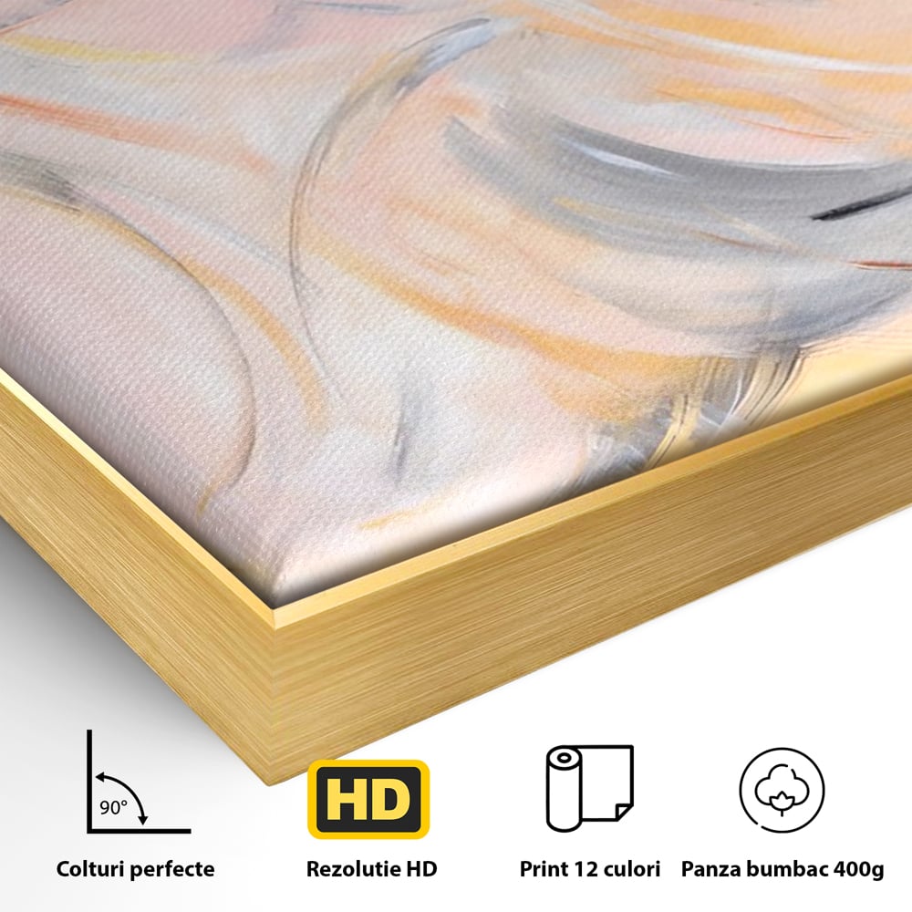 Tablou Canvas Premium LuxCanva® A1590, Exprimare Libera , Dormitor, Cercuri De Culoare, Decorativ, Abstract, Living, Culori Vibrante