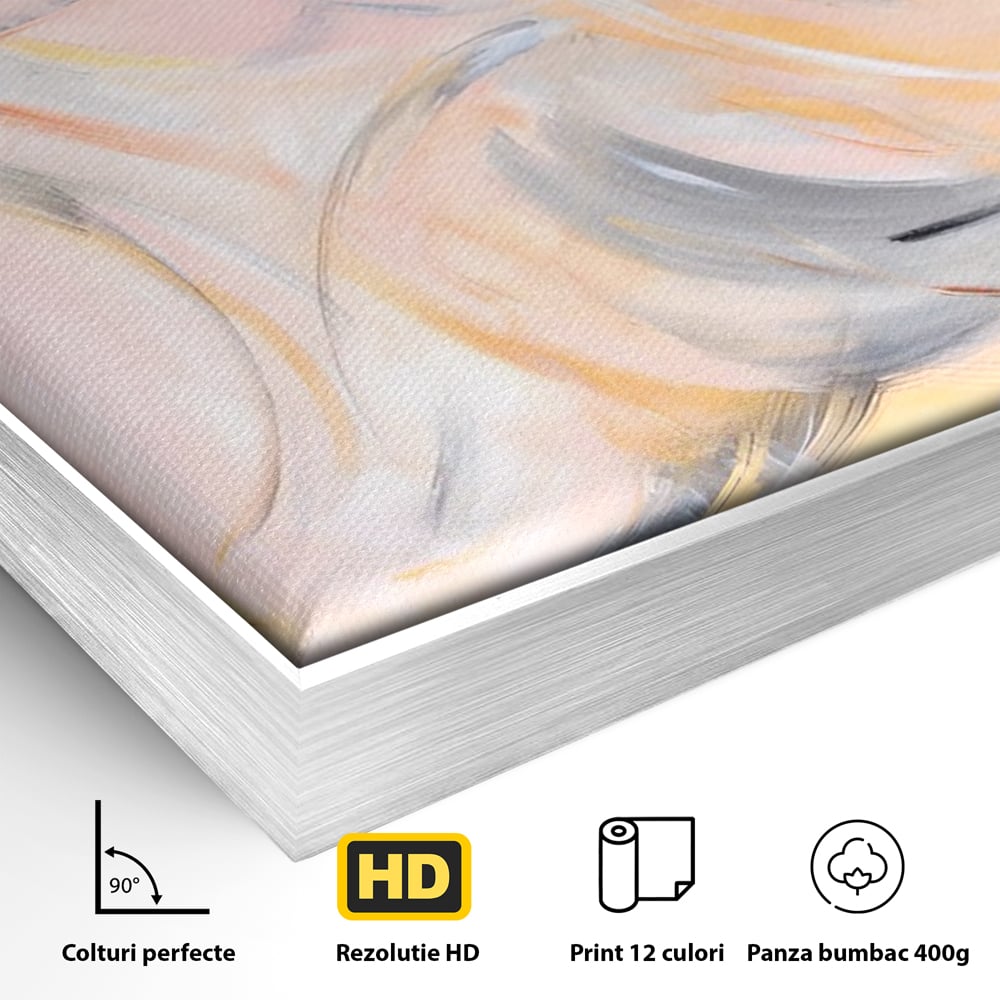 Tablou Canvas Premium LuxCanva® A1590, Exprimare Libera , Dormitor, Cercuri De Culoare, Decorativ, Abstract, Living, Culori Vibrante