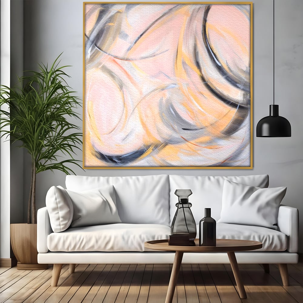 Tablou Canvas Premium LuxCanva® A1590, Exprimare Libera , Dormitor, Cercuri De Culoare, Decorativ, Abstract, Living, Culori Vibrante