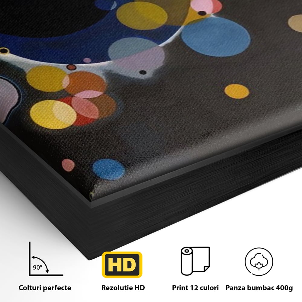 Tablou Canvas Premium LuxCanva® A1591, Inima Cosmosului , Camera Copil, Univers, Abstract, Decorativ, Living, Culori Vibrante