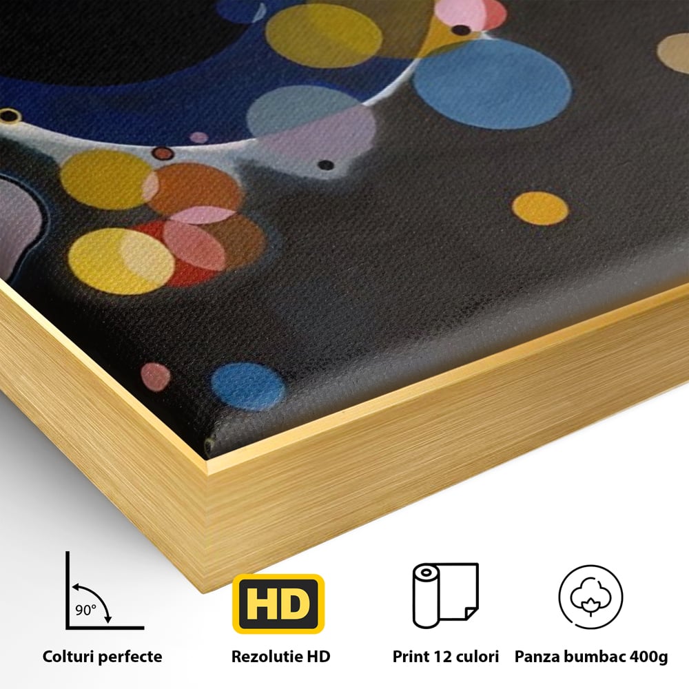 Tablou Canvas Premium LuxCanva® A1591, Inima Cosmosului , Camera Copil, Univers, Abstract, Decorativ, Living, Culori Vibrante