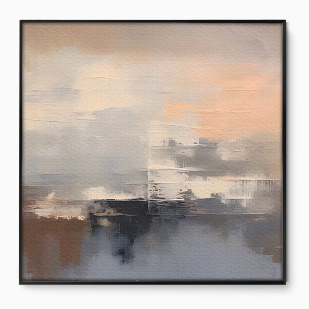 Tablou Canvas Premium LuxCanva® A1592, Gri Gradual , Living, Abstract, Decorativ, Neutru, Dormtior, Culori Vibrante