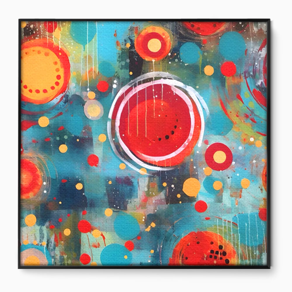 Tablou Canvas Premium LuxCanva® A1594, Abstract Watermelon , Pepene, Compozitie, Idei, Sentimente, Decorativ, Dormtior, Culori Vibrante