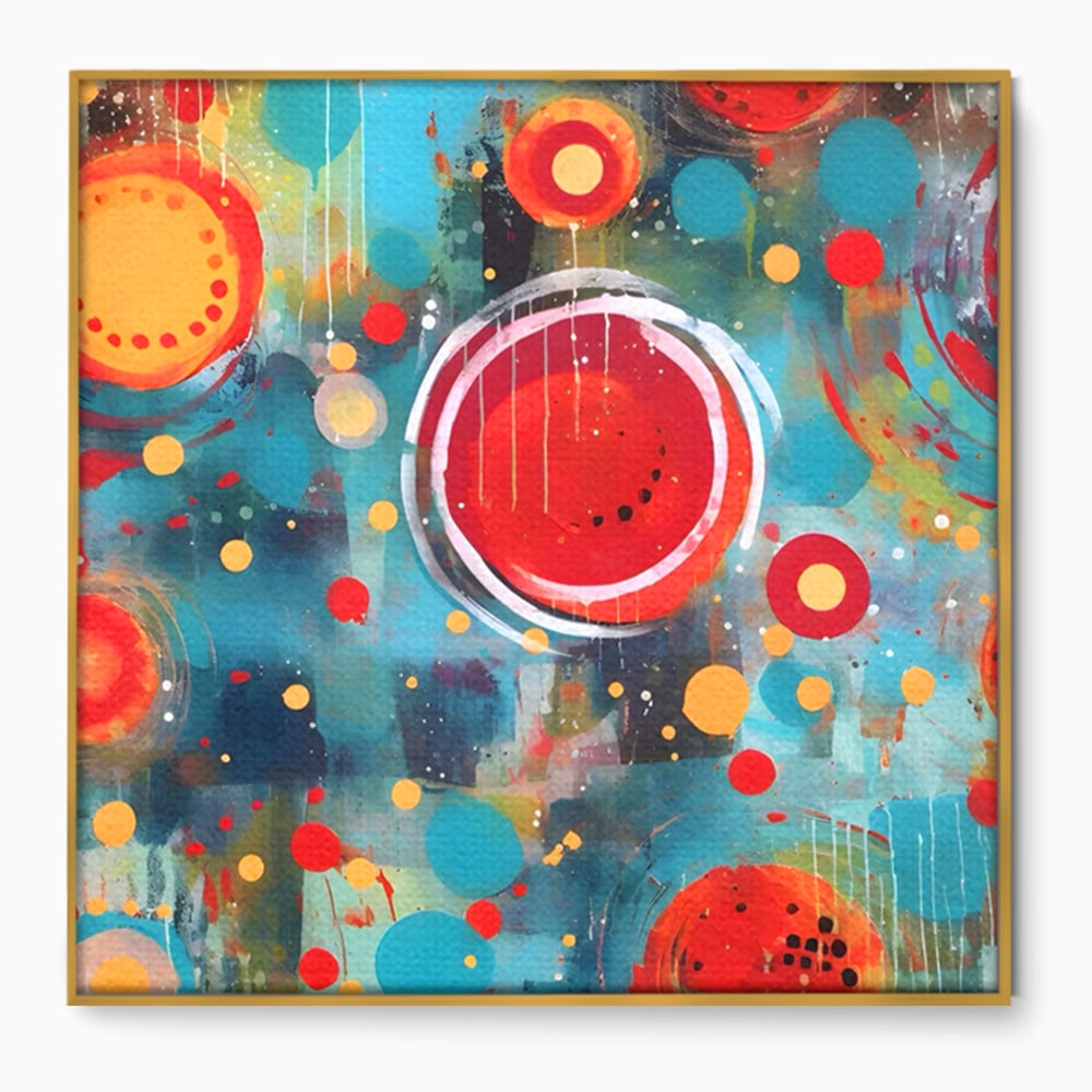 Tablou Canvas Premium LuxCanva® A1594, Abstract Watermelon , Pepene, Compozitie, Idei, Sentimente, Decorativ, Dormtior, Culori Vibrante