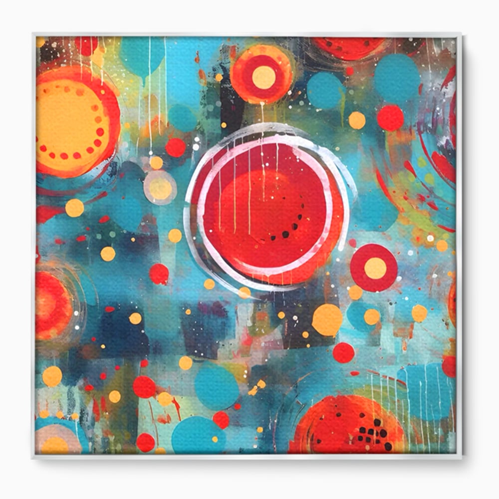 Tablou Canvas Premium LuxCanva® A1594, Abstract Watermelon , Pepene, Compozitie, Idei, Sentimente, Decorativ, Dormtior, Culori Vibrante