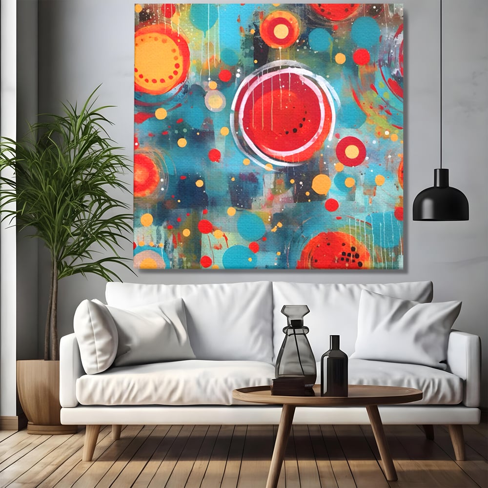 Tablou Canvas Premium LuxCanva® A1594, Abstract Watermelon , Pepene, Compozitie, Idei, Sentimente, Decorativ, Dormtior, Culori Vibrante