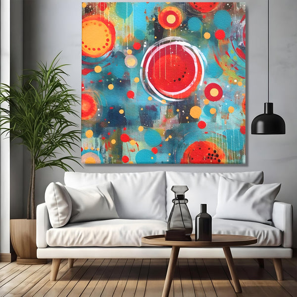 Tablou Canvas Premium LuxCanva® A1594, Abstract Watermelon , Pepene, Compozitie, Idei, Sentimente, Decorativ, Dormtior, Culori Vibrante