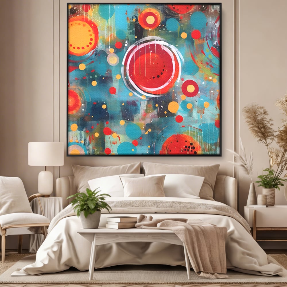 Tablou Canvas Premium LuxCanva® A1594, Abstract Watermelon , Pepene, Compozitie, Idei, Sentimente, Decorativ, Dormtior, Culori Vibrante