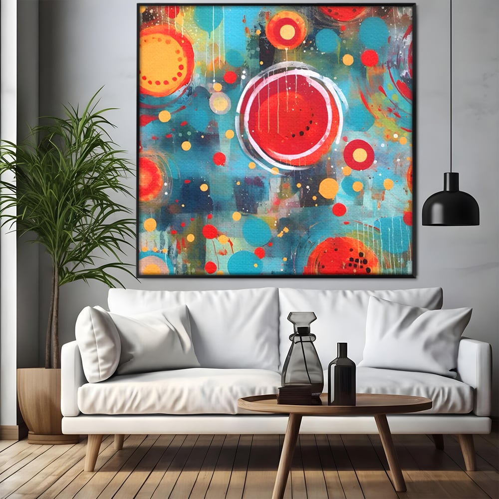 Tablou Canvas Premium LuxCanva® A1594, Abstract Watermelon , Pepene, Compozitie, Idei, Sentimente, Decorativ, Dormtior, Culori Vibrante