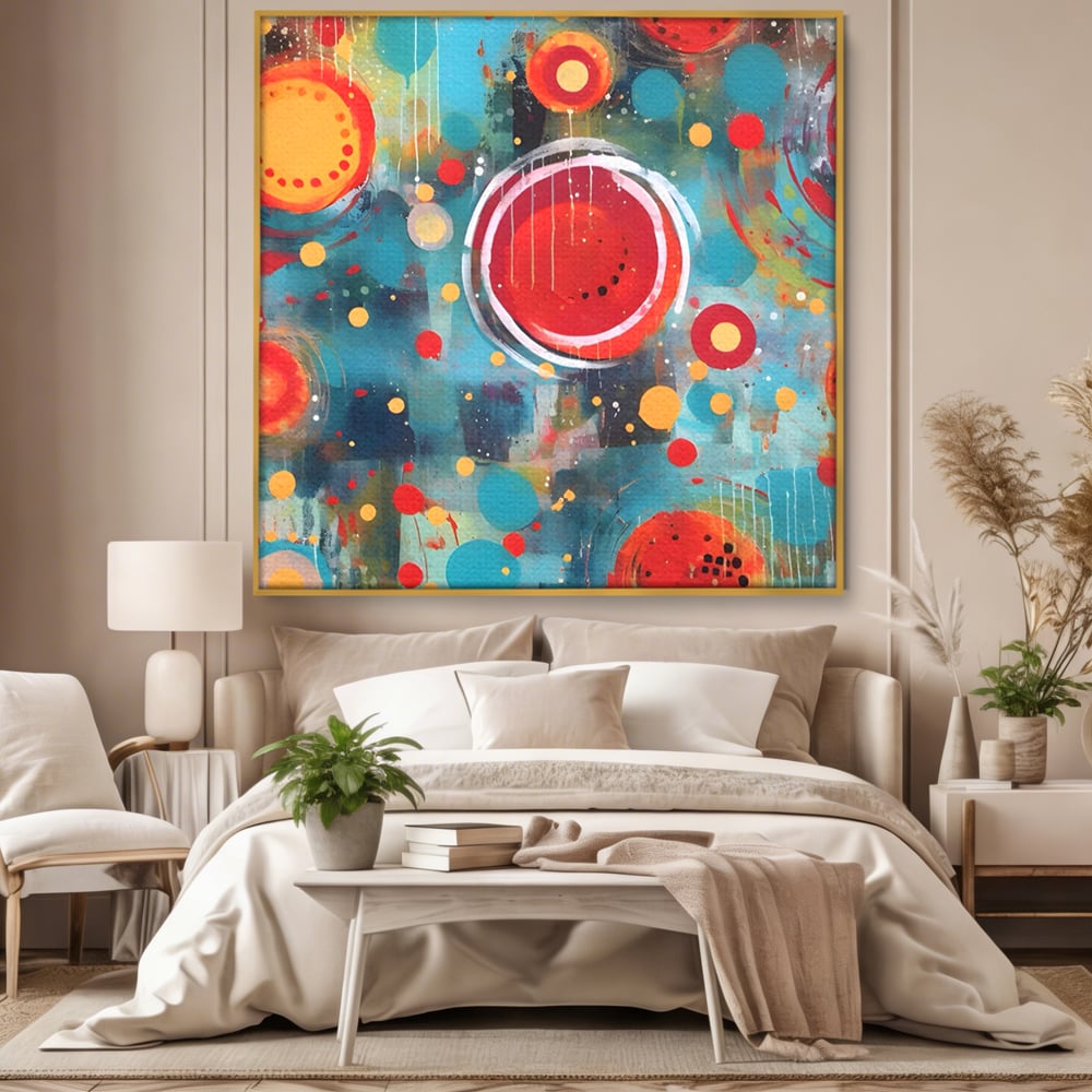 Tablou Canvas Premium LuxCanva® A1594, Abstract Watermelon , Pepene, Compozitie, Idei, Sentimente, Decorativ, Dormtior, Culori Vibrante