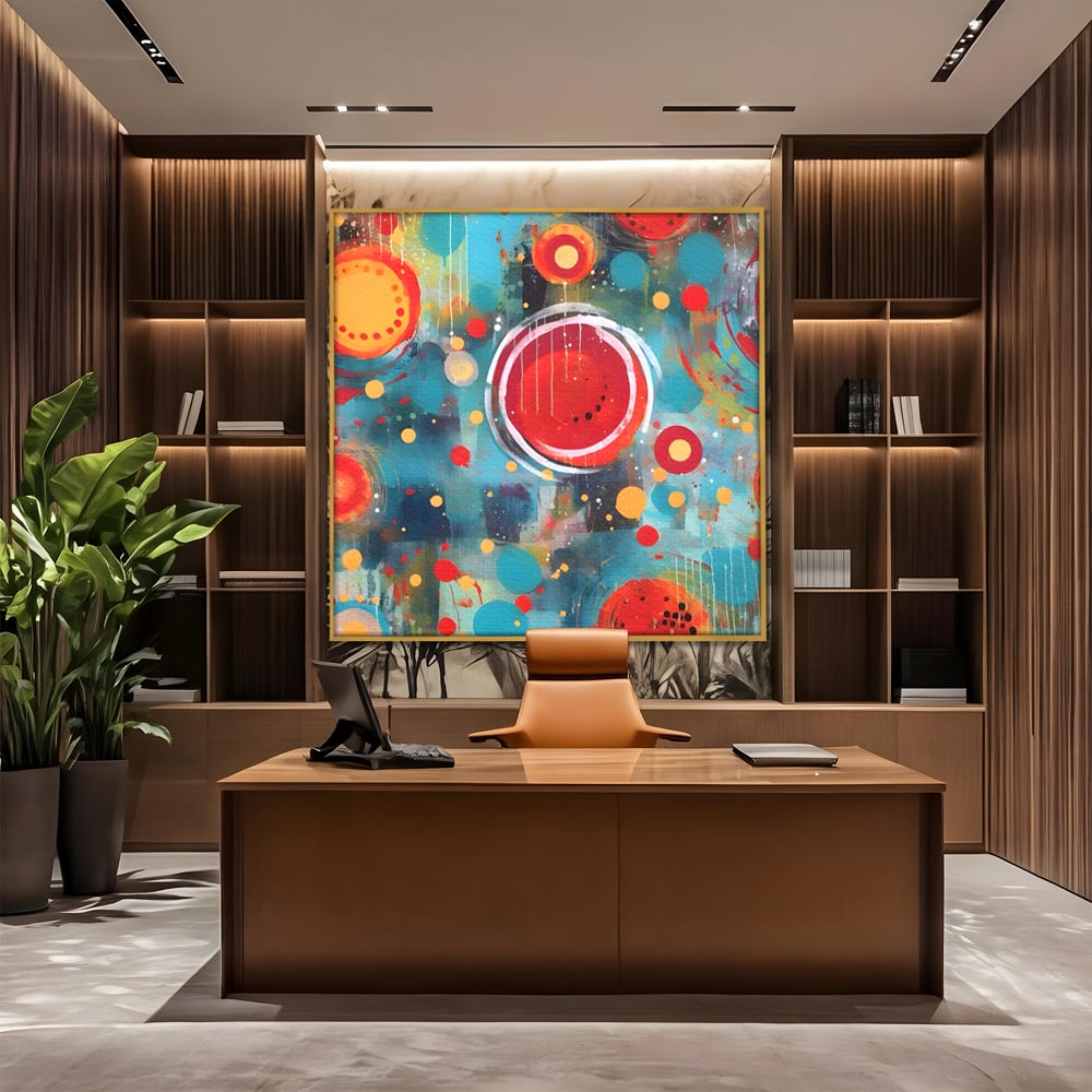 Tablou Canvas Premium LuxCanva® A1594, Abstract Watermelon , Pepene, Compozitie, Idei, Sentimente, Decorativ, Dormtior, Culori Vibrante