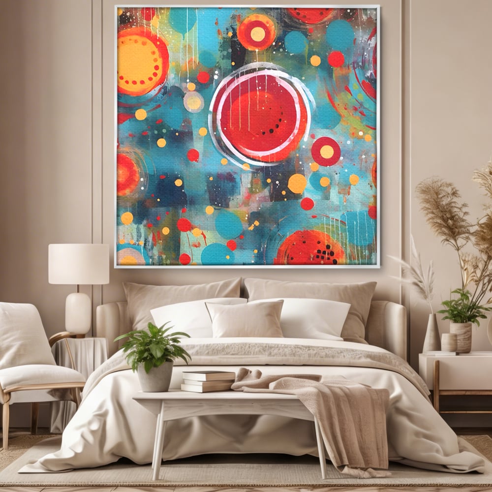Tablou Canvas Premium LuxCanva® A1594, Abstract Watermelon , Pepene, Compozitie, Idei, Sentimente, Decorativ, Dormtior, Culori Vibrante