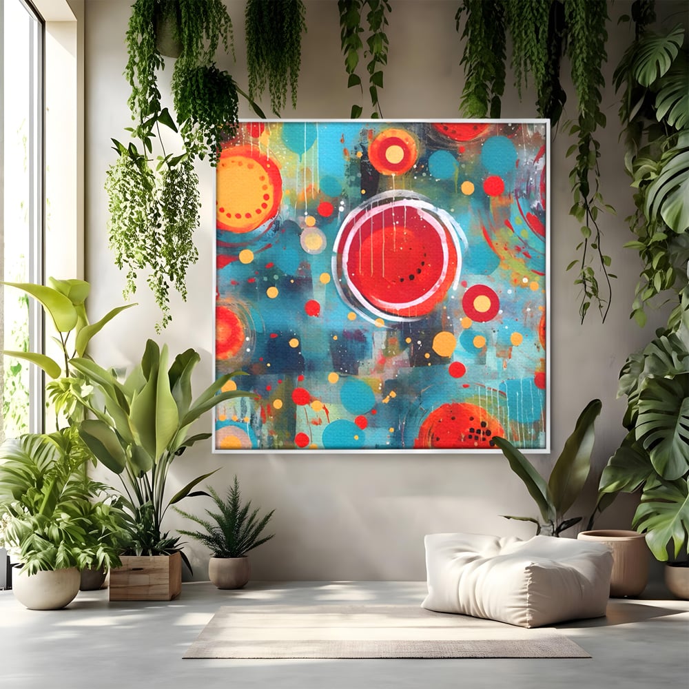 Tablou Canvas Premium LuxCanva® A1594, Abstract Watermelon , Pepene, Compozitie, Idei, Sentimente, Decorativ, Dormtior, Culori Vibrante