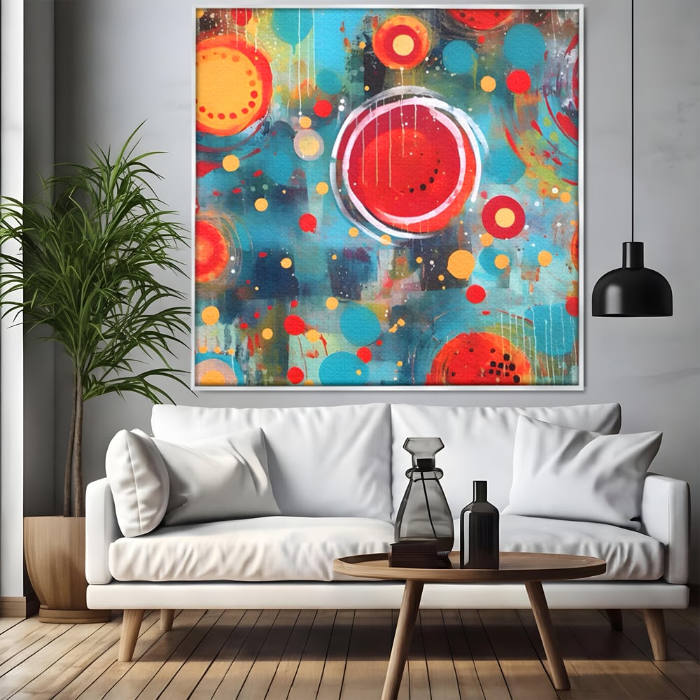 Tablou Canvas Premium LuxCanva® A1594, Abstract Watermelon , Pepene, Compozitie, Idei, Sentimente, Decorativ, Dormtior, Culori Vibrante
