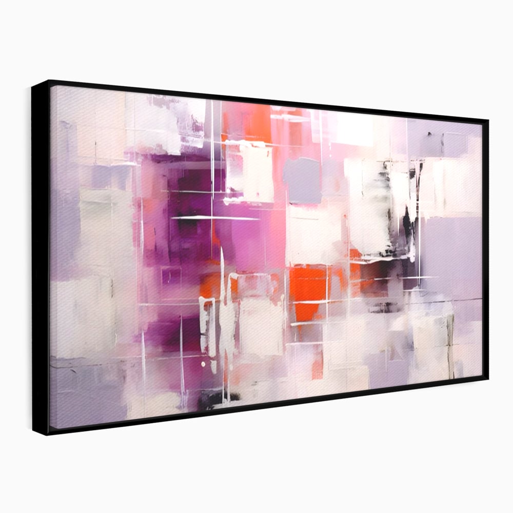 Tablou Canvas Premium LuxCanva® A1599, Contraste Purpurii , Dormitor, Lila, Lavanda, Mov, Vibratie Vizuala, Living, Culori Vibrante