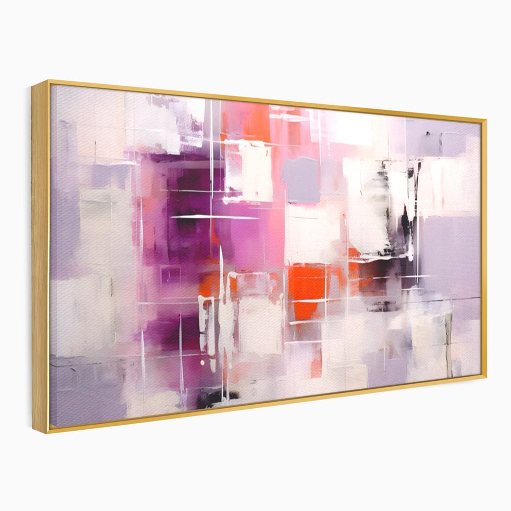 Tablou Canvas Premium LuxCanva® A1599, Contraste Purpurii , Dormitor, Lila, Lavanda, Mov, Vibratie Vizuala, Living, Culori Vibrante