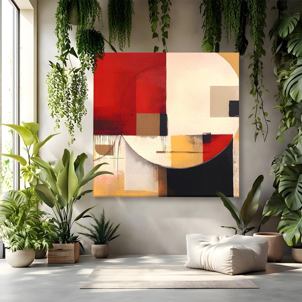 Tablou Canvas Premium LuxCanva® A1601, Stare Abstracta , Room, Decorativ, Sentimente, Interpretare, Contraste, Living, Culori Vibrante