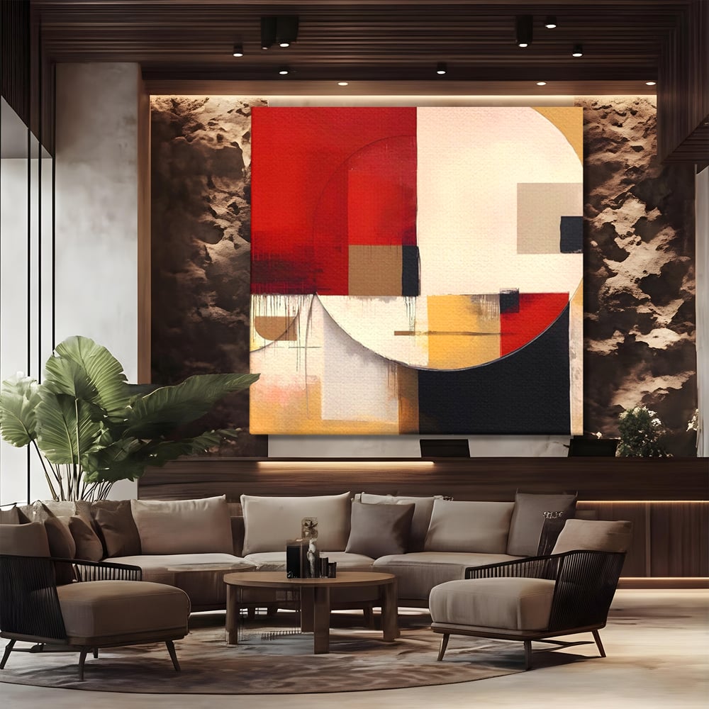 Tablou Canvas Premium LuxCanva® A1601, Stare Abstracta , Room, Decorativ, Sentimente, Interpretare, Contraste, Living, Culori Vibrante
