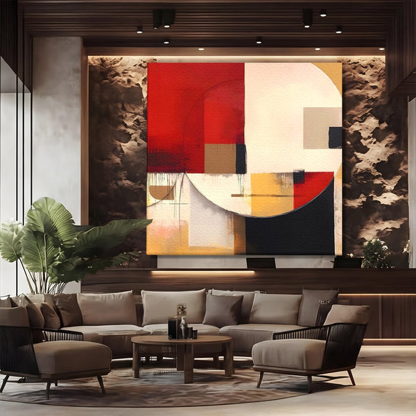 Tablou Canvas Premium LuxCanva® A1601, Stare Abstracta , Room, Decorativ, Sentimente, Interpretare, Contraste, Living, Culori Vibrante
