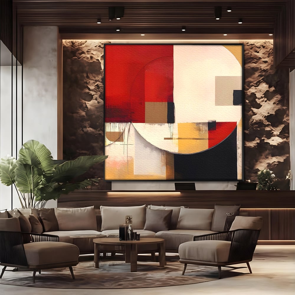 Tablou Canvas Premium LuxCanva® A1601, Stare Abstracta , Room, Decorativ, Sentimente, Interpretare, Contraste, Living, Culori Vibrante