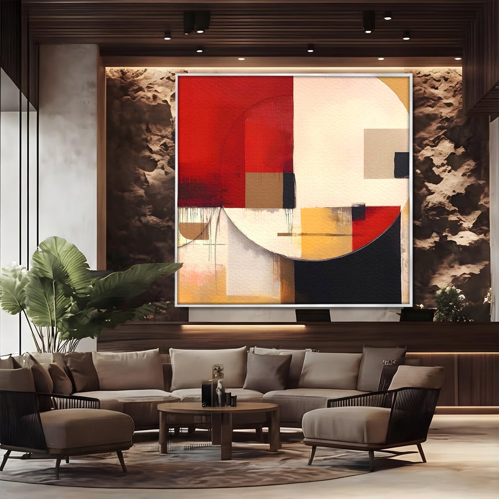 Tablou Canvas Premium LuxCanva® A1601, Stare Abstracta , Room, Decorativ, Sentimente, Interpretare, Contraste, Living, Culori Vibrante