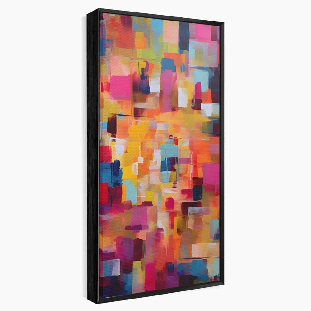 Tablou Canvas Premium LuxCanva® A1602, Univers Colorat , Living, Pastel, Multicolor, Pensulat, Dormitor, Culori Vibrante