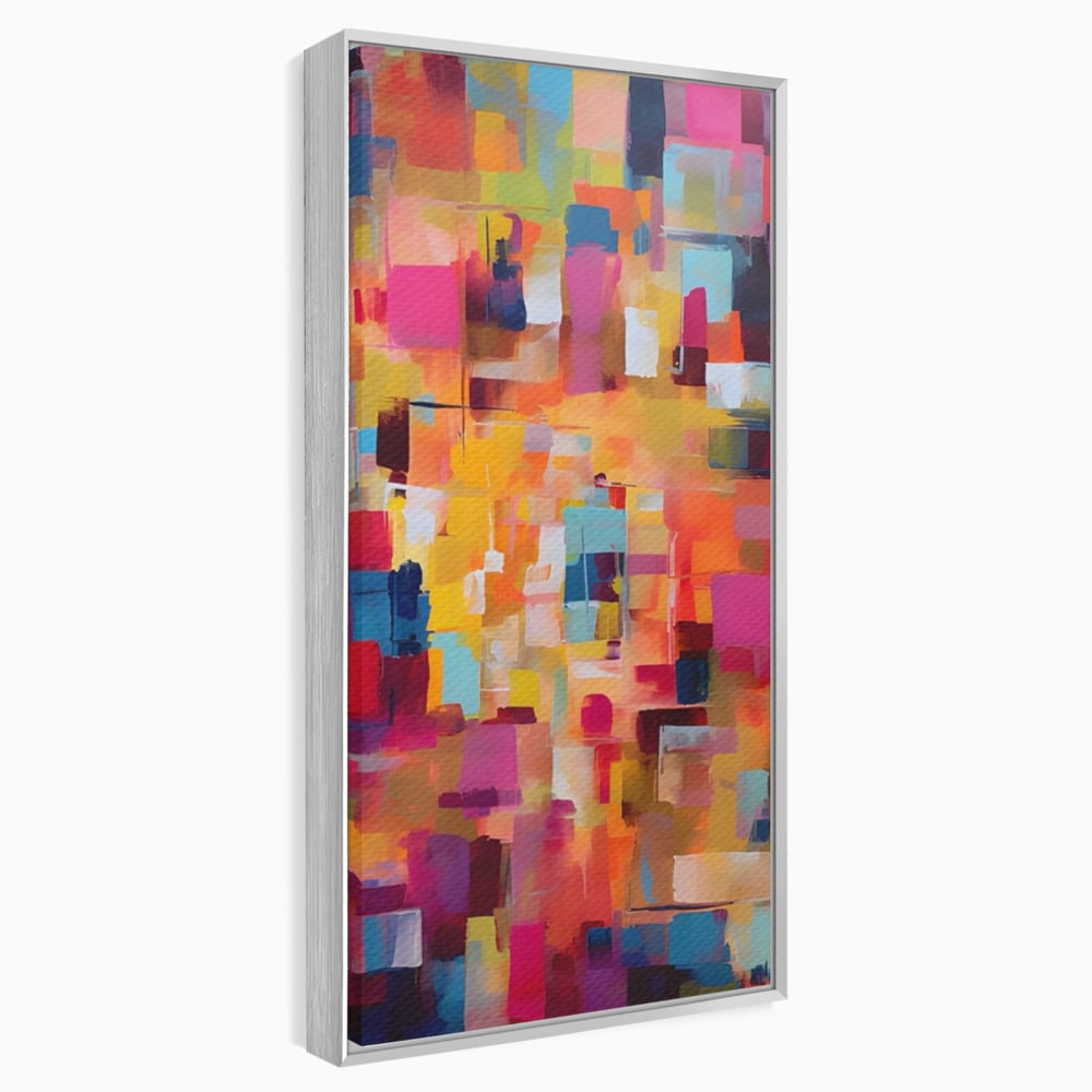 Tablou Canvas Premium LuxCanva® A1602, Univers Colorat , Living, Pastel, Multicolor, Pensulat, Dormitor, Culori Vibrante