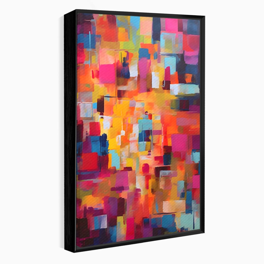 Tablou Canvas Premium LuxCanva® A1602, Univers Colorat , Living, Pastel, Multicolor, Pensulat, Dormitor, Culori Vibrante