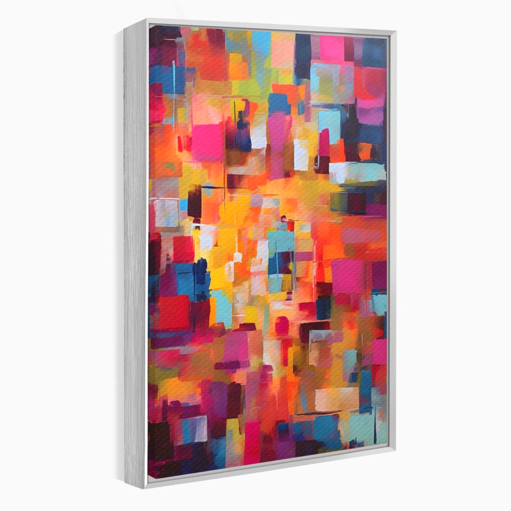 Tablou Canvas Premium LuxCanva® A1602, Univers Colorat , Living, Pastel, Multicolor, Pensulat, Dormitor, Culori Vibrante