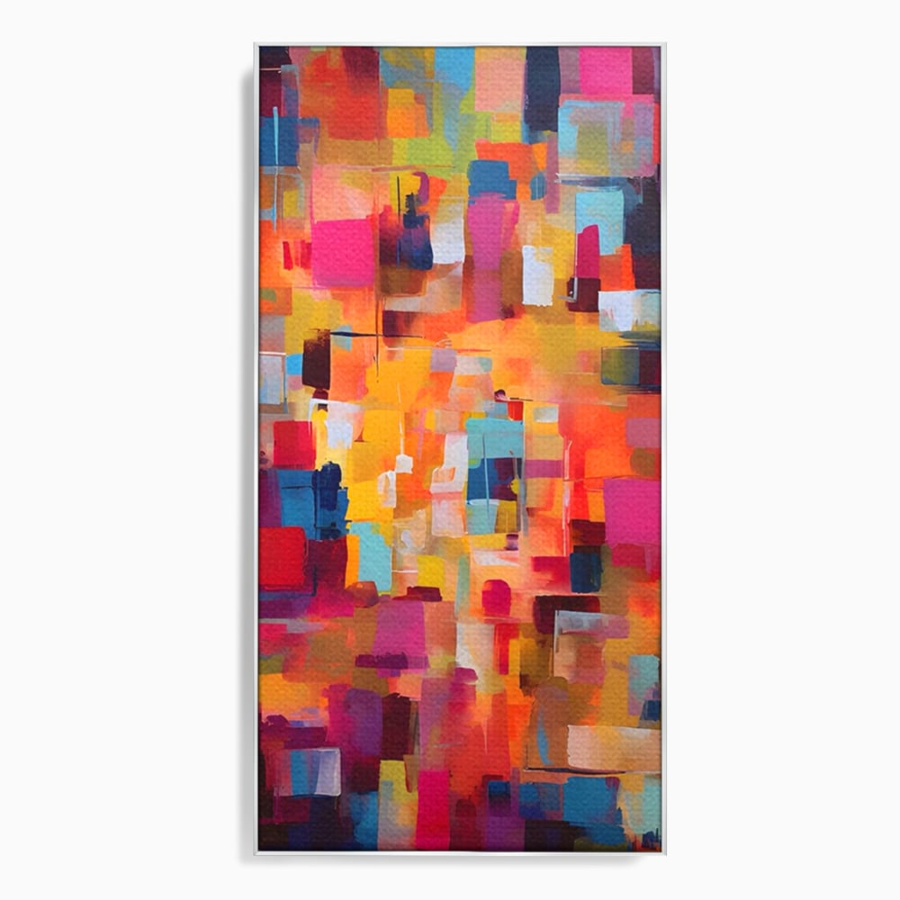 Tablou Canvas Premium LuxCanva® A1602, Univers Colorat , Living, Pastel, Multicolor, Pensulat, Dormitor, Culori Vibrante